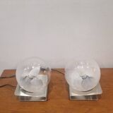 Paire de lampe space age design 70, murano