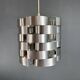 Suspension en aluminium Max Sauze, style mid-century modern, France, années 1970.
