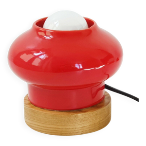 Lampe de table en céramique - rouge