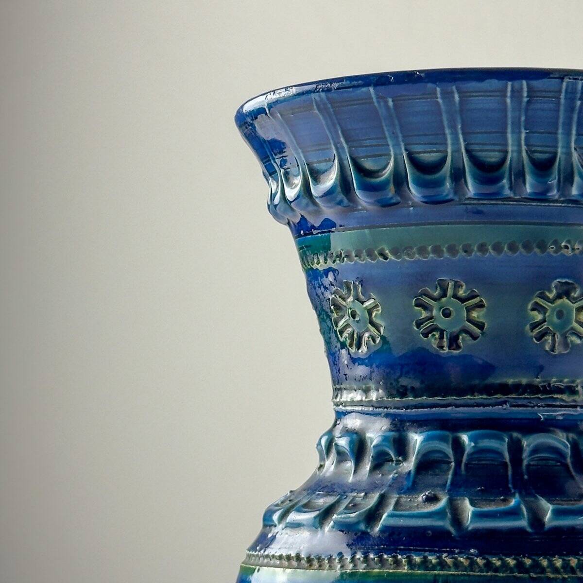 Vintage ceramic vase by Aldo Londi for Bitossi, 1970s