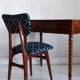 Chaise Butterfly Mid-Century en Velours Scarabeo Bleu et Bois Foncé, Europe, 1960