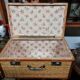 Wicker trunk braided lock and handle