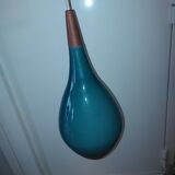 Scandinavian glass pendant light Holmegaard 50, 60's