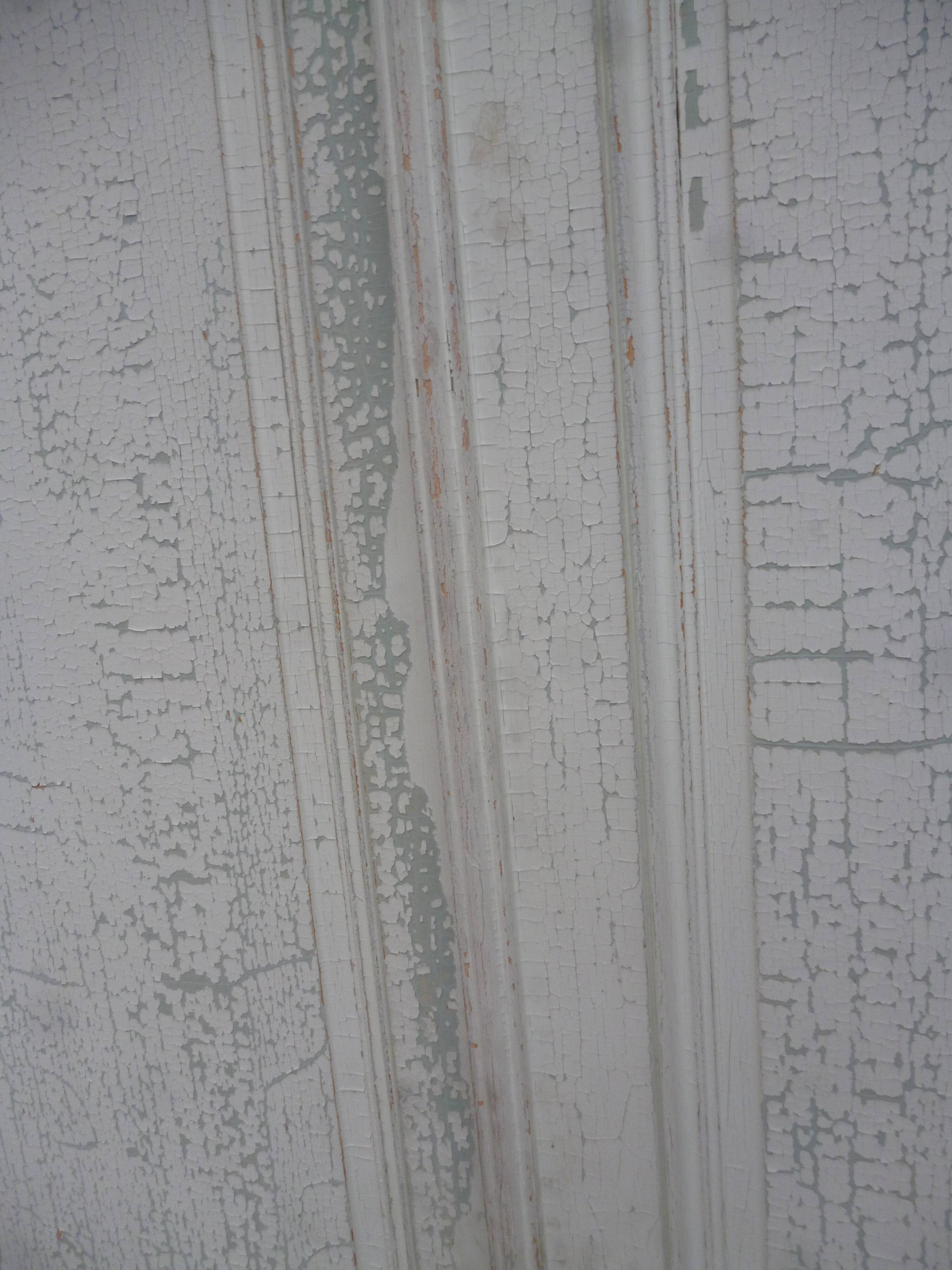 Pair of closet door old green patina