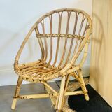 Fauteuil enfant en rotin