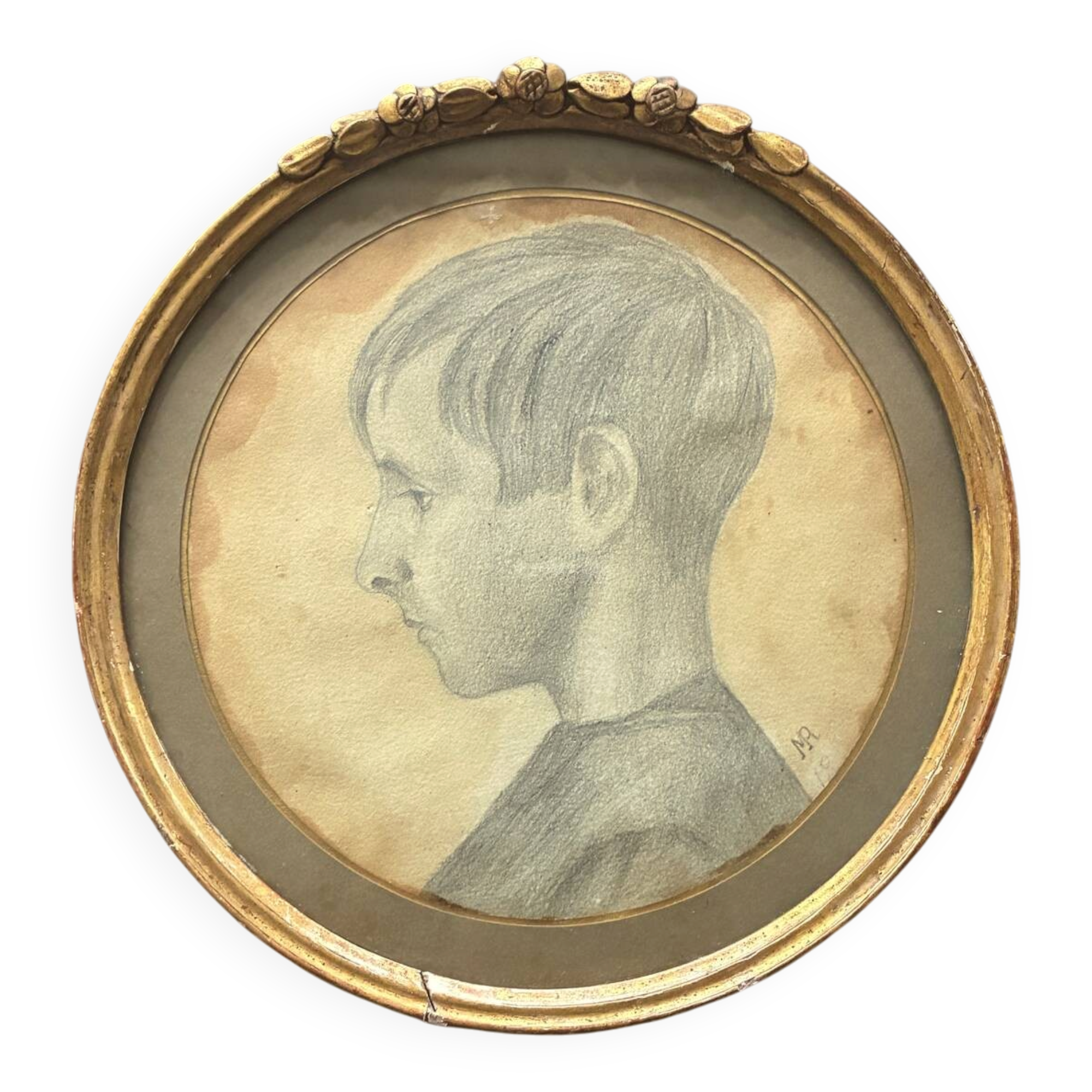 Portrait of a child from the 19th century.