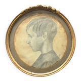 Portrait of a child from the 19th century.