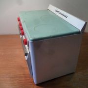 Small metal stove, vintage toy 1950s