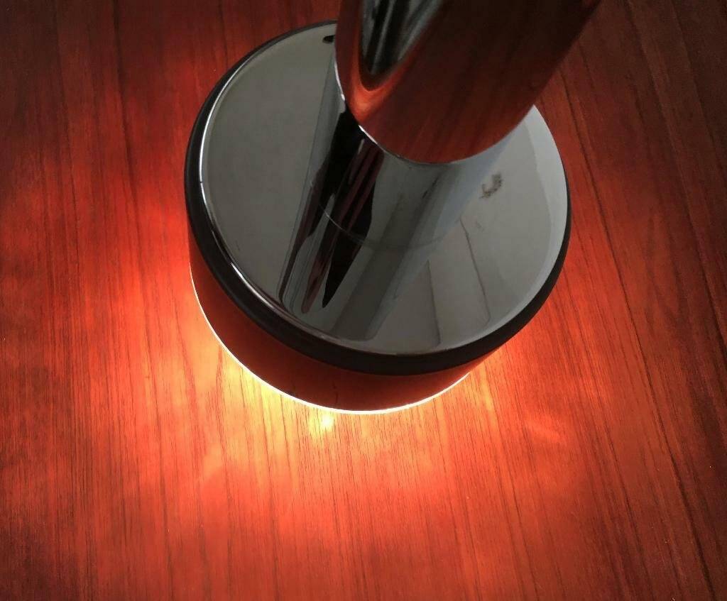 Suspended glass and chrome chandelier model P105 from the 1960s in German Space Age style by Staff, set of 2.