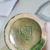 Glazed clay cup Biot 1960