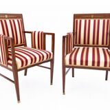 A pair of antique armchairs from the late 19th century, France. After renovation.