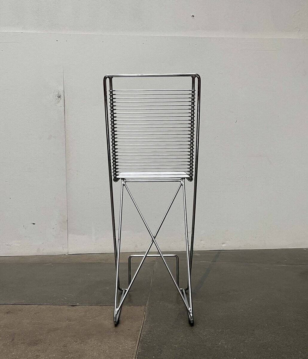 Tabouret de cuisine Postmoderne allemand Kreuzschwinger par Till Behrens pour Meyer Stahlmöbel, années 1980