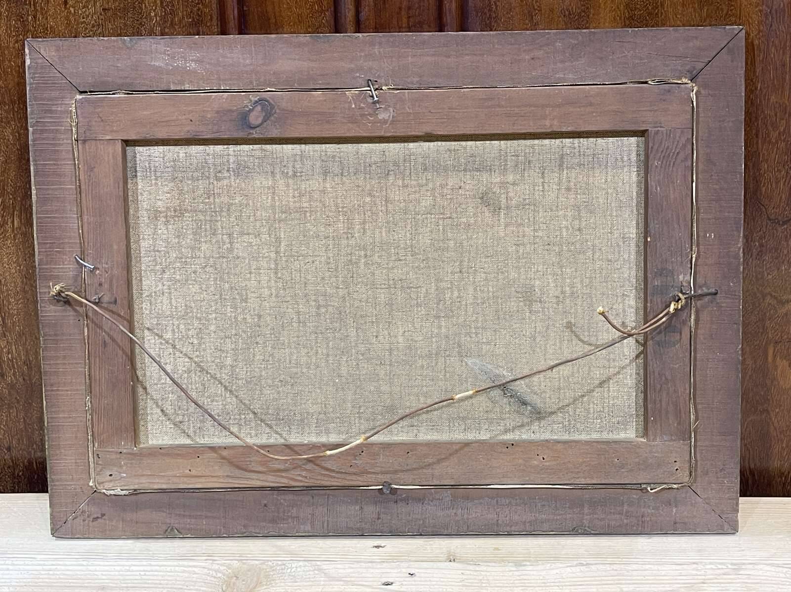 Marine, Oil on canvas signed Victorès