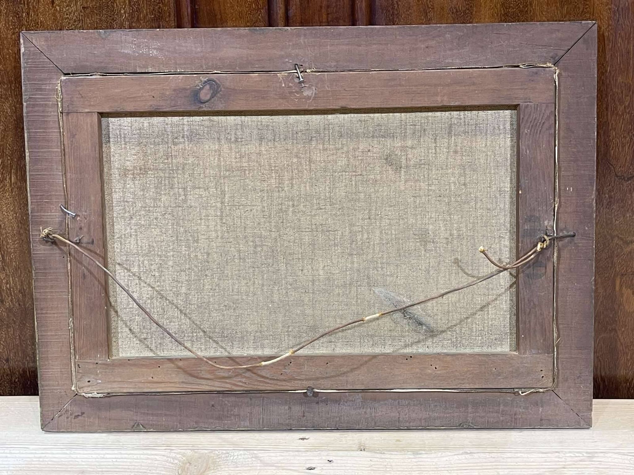 Marine, Huile sur toile signée Victorès