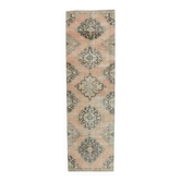 Tapis couloir en laine oushak turc 91x305