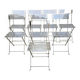Set of 8 folding plexiglass chairs, Yonel Lebovici and Bernard Berthet, 1970