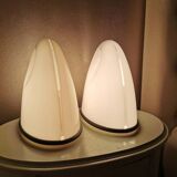 Set of 2 table lamps design, Bruno Gecchelin for iguzzini Lampe Lalea 1977
