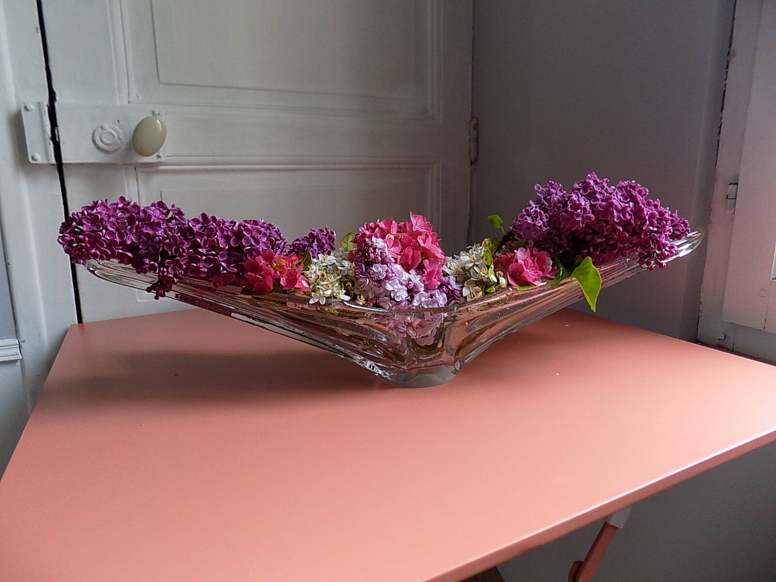 Art Vannes crystal fruit bowl