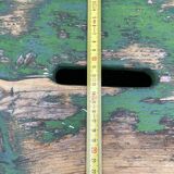 primitive footrest curved wood bistro bentwood farmhouse painted wood Shabby chic French vintage farme