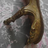 Golden wood console