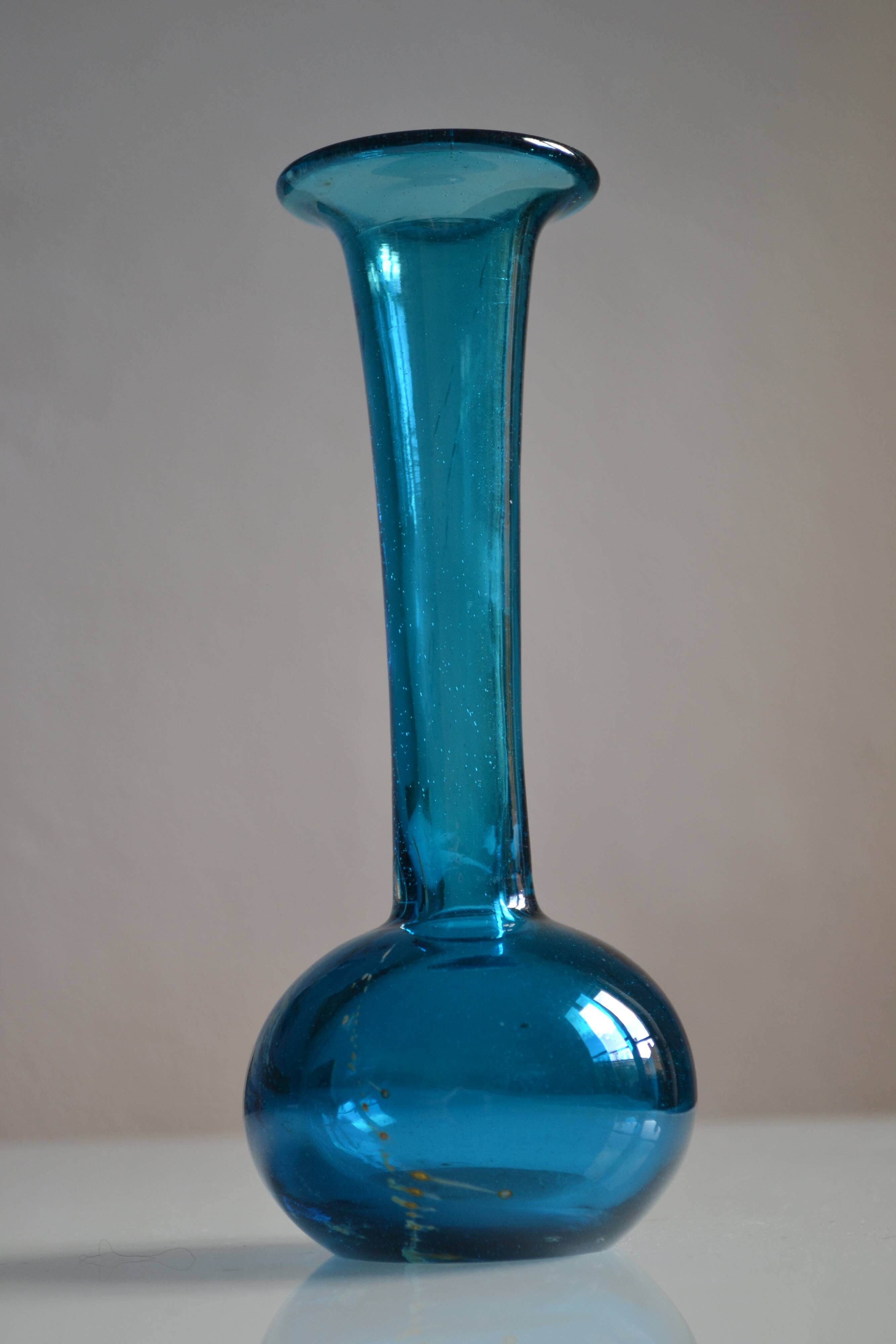 Vase by Michael Harris for Mdina studio in Malta 60s 70s