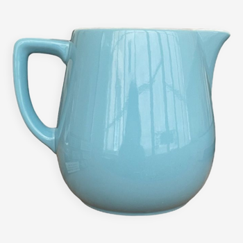 Porcelain pitcher sky blue 60/70s