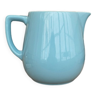 Porcelain pitcher sky blue 60/70s