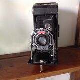 Appareil photo Kodak à soufflet avec sa sacoche