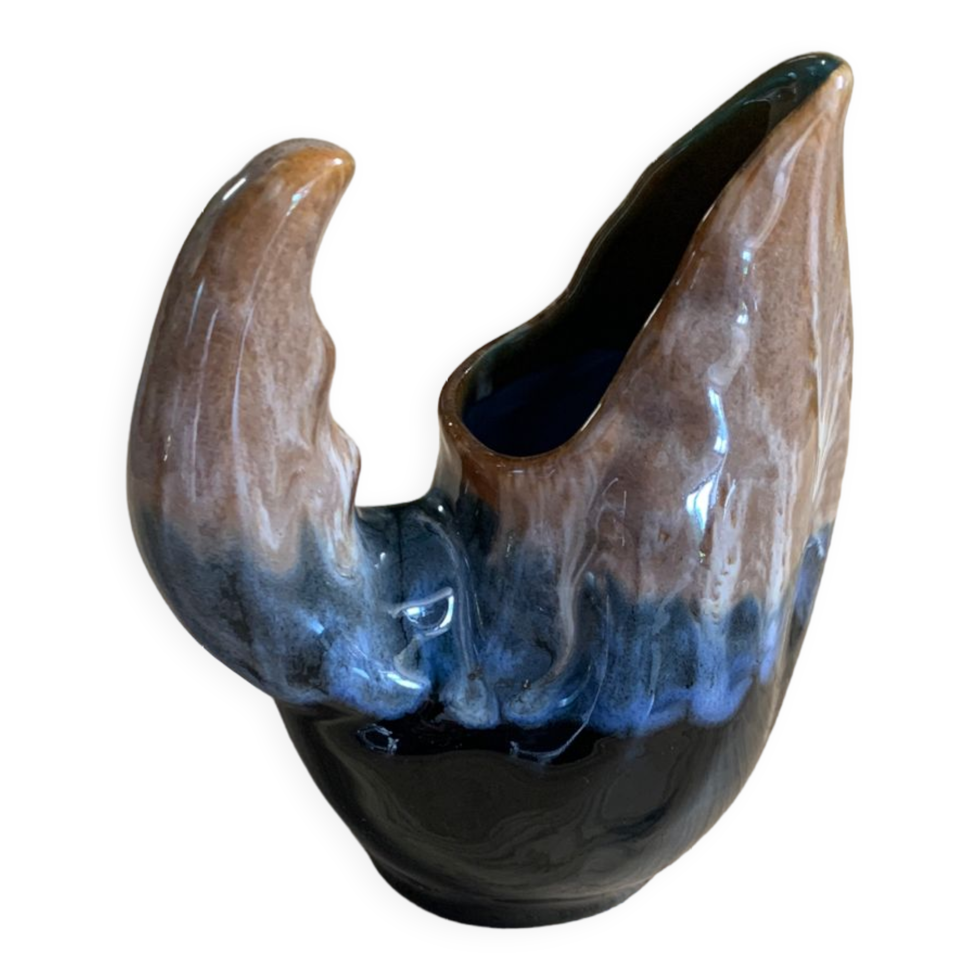 Pichet en grès flammé