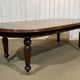 Victorian style oval mahogany table with 1 extension.