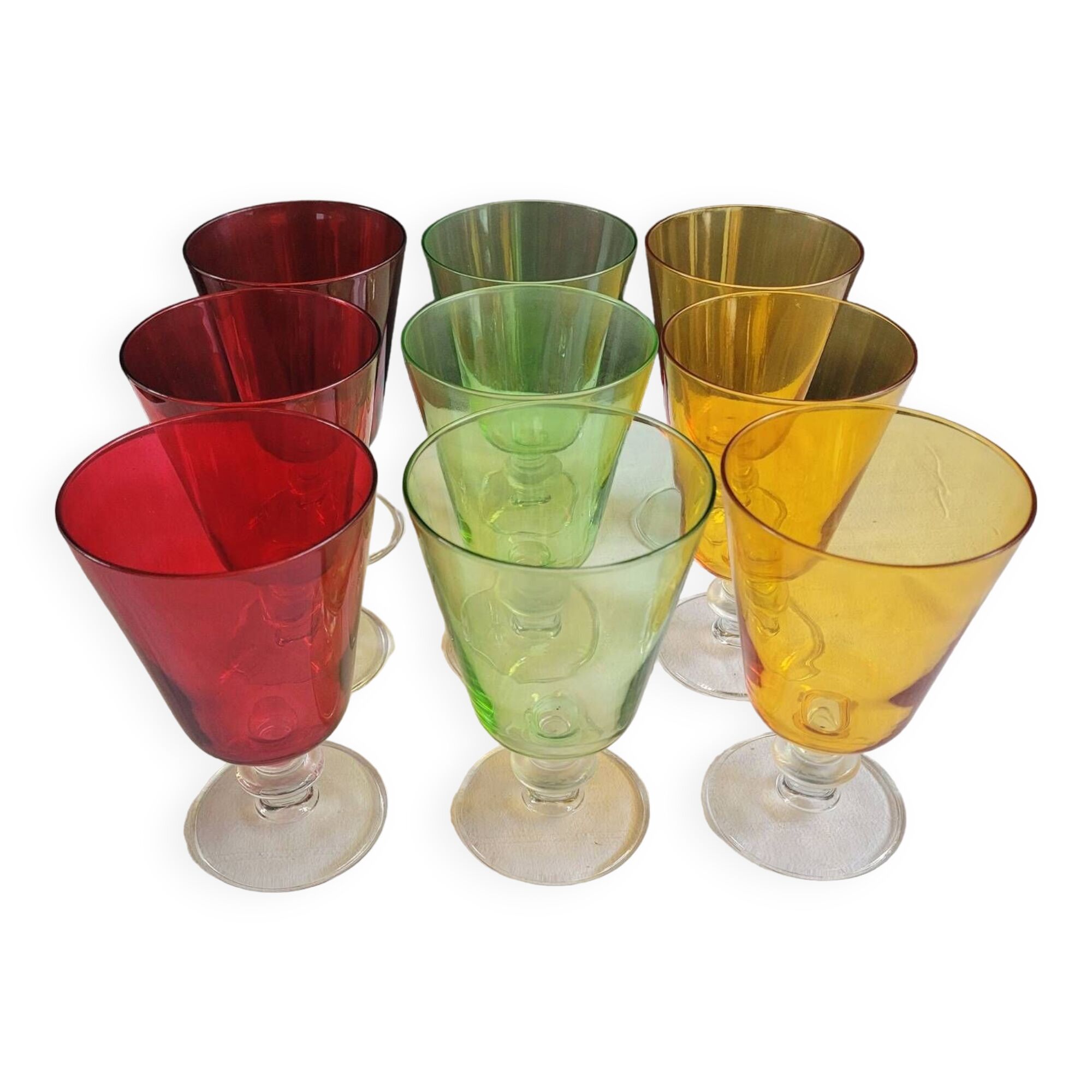 Stemmed glasses