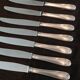 Christofle Vendôme shell 12 large knives silver-plated