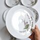 Lot de 6 assiettes à dessert de Bavière mobil décor fleurs roses