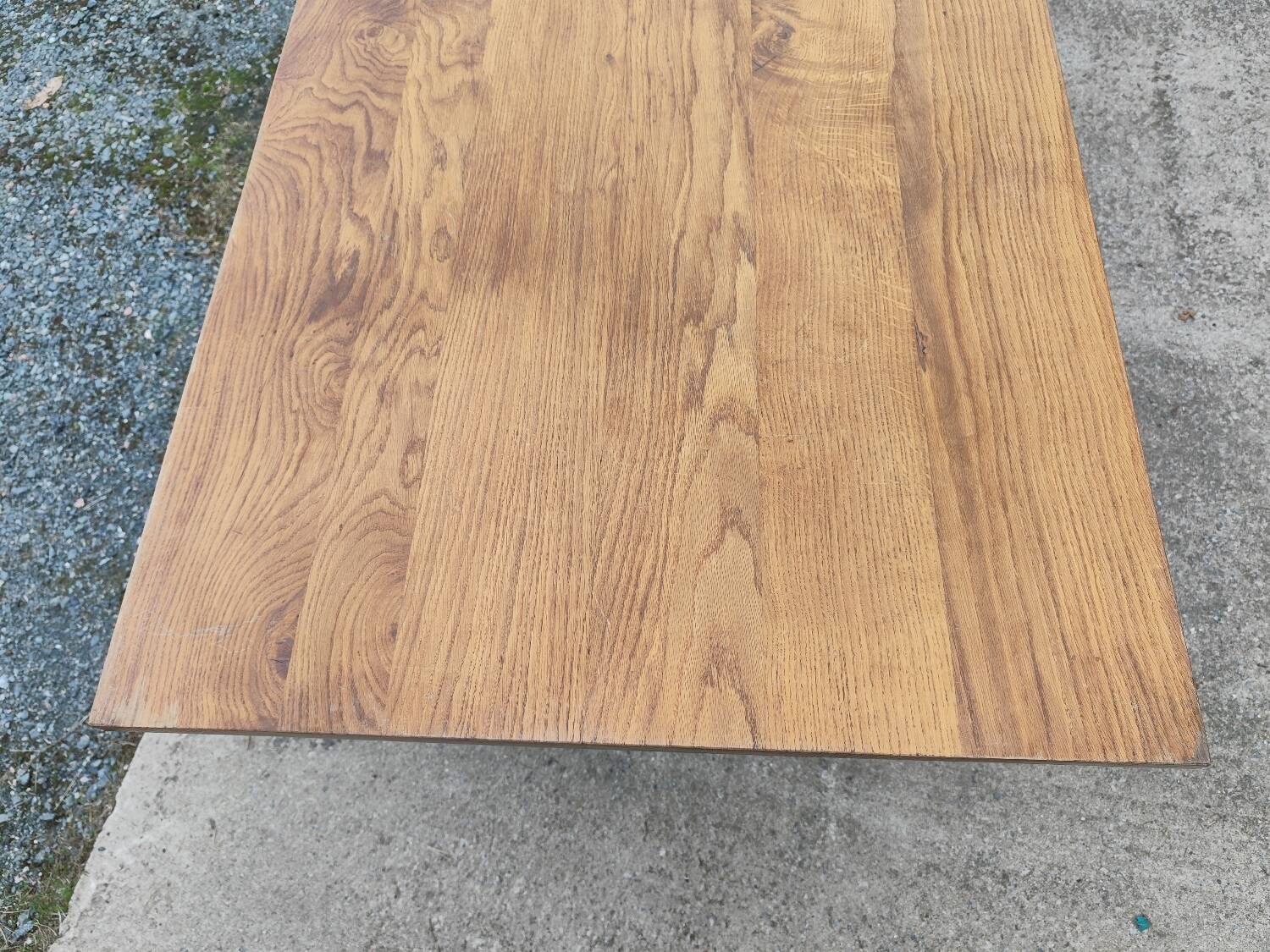 XXL farmhouse table with spindle legs 320 cm in solid oak