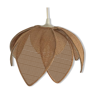 hanging flower knit rattan