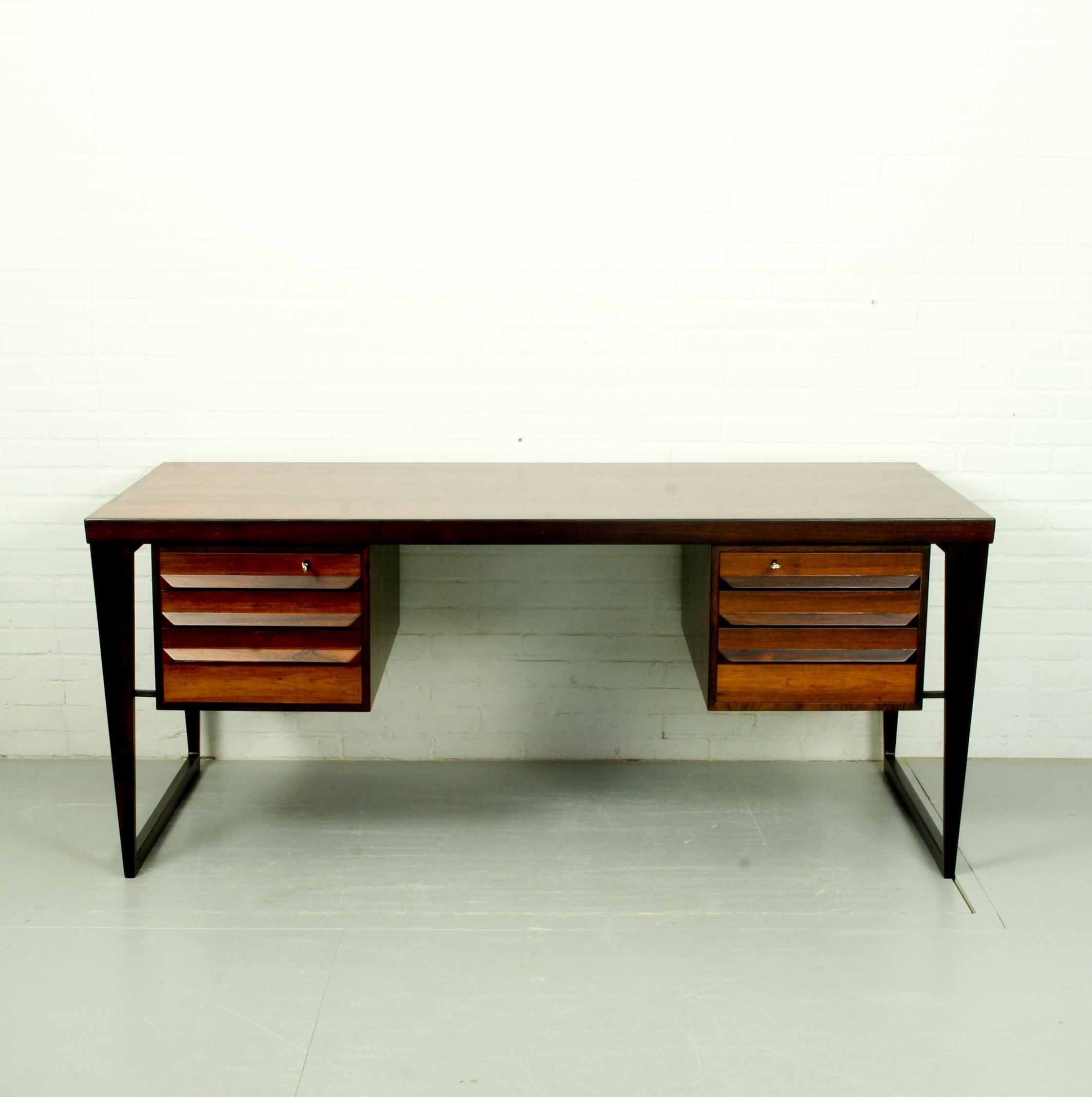 Bureau en palissandre du milieu du siècle par Kai Kristiansen