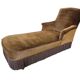 Chaise longue vintage / fauteuil / méridienne avec franges