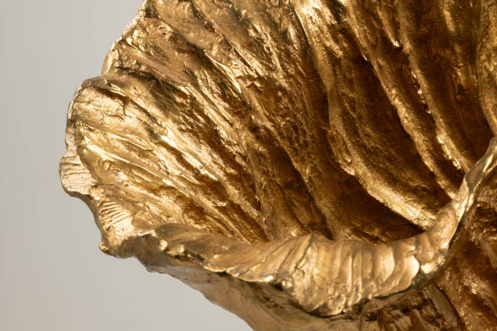 Lampe en bronze doré signée Chrystiane Charles, pour Maison Charles