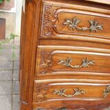 18th-century Louis XV walnut commode.