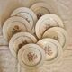 Amandinoise flowered dinner plates