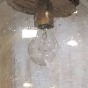 Supension sphere en verre fumé