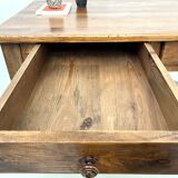 Pine desk with turned legs, 1900s