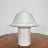 1970s Vintage Zebra Mushroom Glass Table Lamp by Peill & Putzler