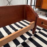 Lit 2 places  scandinave en teck