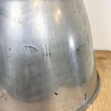 Vintage Silver Industrial Factory Pendant Lamp from Elektrosviti, 1960s