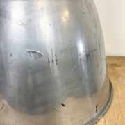 Vintage Silver Industrial Factory Pendant Lamp from Elektrosviti, 1960s