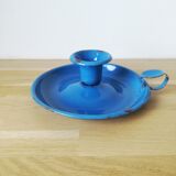 Enamelled sheet metal candle holder