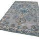 Handmade Hi-Low Pile Oriental 1980s 167 cm x 285 cm Blue Rug