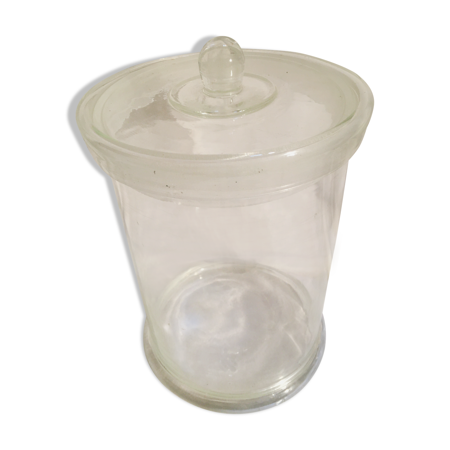Confectioner jar made of antique glass