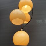 Chandelier 4 glass globes marked Germany Art Deco 1930